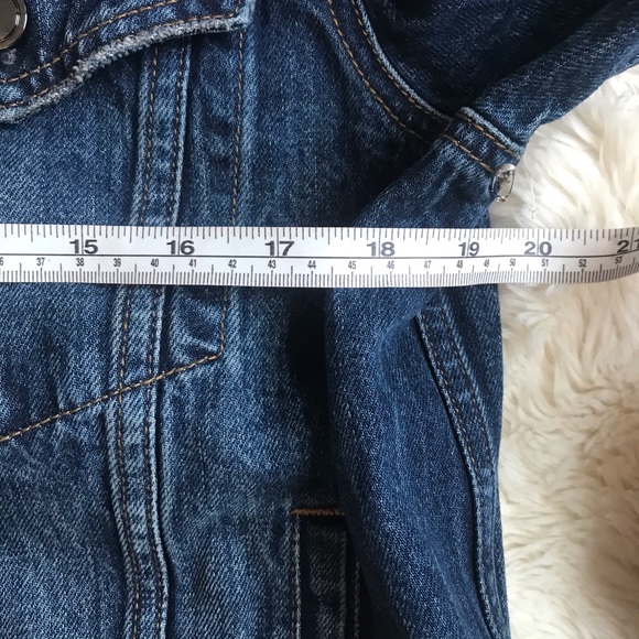 Good American NWOT Sherpa Boyfriend Denim Jacket - Picture 8 of 8